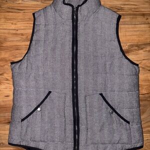 Merona Gray Quilted Vest